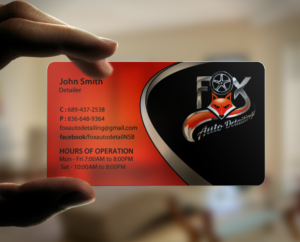 Business Card Design by chandrayaan.creative for Fox Automotive Detailing | Design: #11221763
