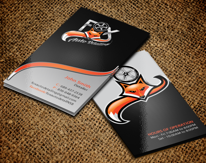 Business Card Design by chandrayaan.creative for Fox Automotive Detailing | Design #11221770