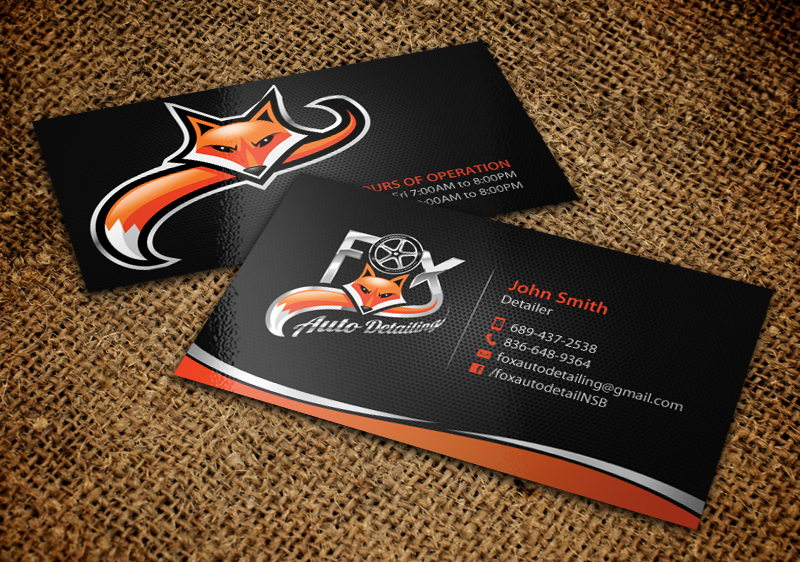 Business Card Design by chandrayaan.creative for Fox Automotive Detailing | Design #11240059