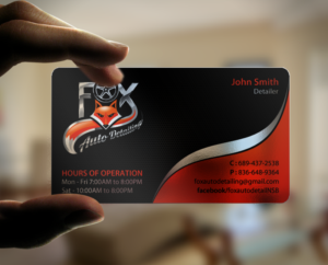 Business Card Design by chandrayaan.creative for Fox Automotive Detailing | Design: #11240062