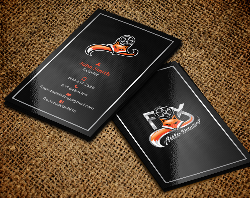 Business Card Design by chandrayaan.creative for Fox Automotive Detailing | Design #11240063