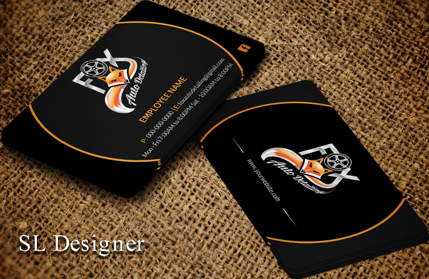 Business Card Design by SL Designer for Fox Automotive Detailing | Design #11209729