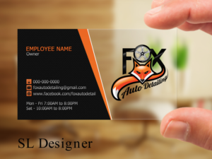 Business Card Design by SL Designer for Fox Automotive Detailing | Design: #11209734