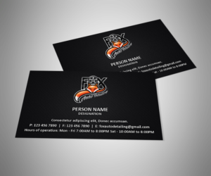 Business Card Design by 3Guys for Fox Automotive Detailing | Design: #11212650