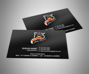 Business Card Design by 3Guys for Fox Automotive Detailing | Design: #11212652