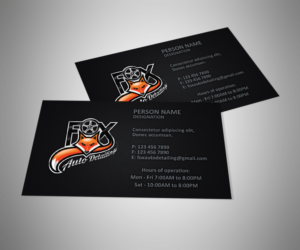 Business Card Design by 3Guys for Fox Automotive Detailing | Design: #11212653