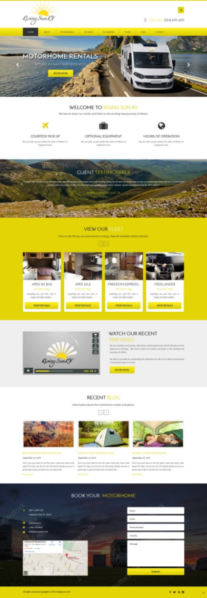 Wordpress Design by pb for Risingsunrv | Design: #11209953
