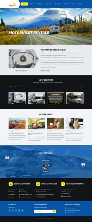 Wordpress Design by pb for Risingsunrv | Design: #11214947