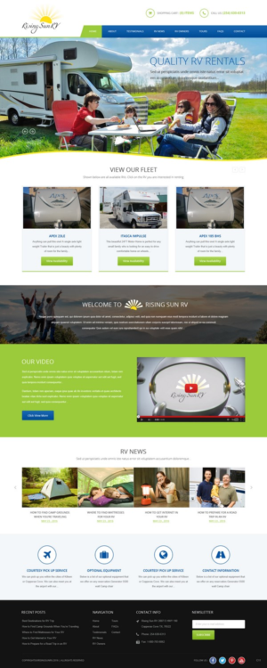 Wordpress Design by pb for Risingsunrv | Design: #11214957