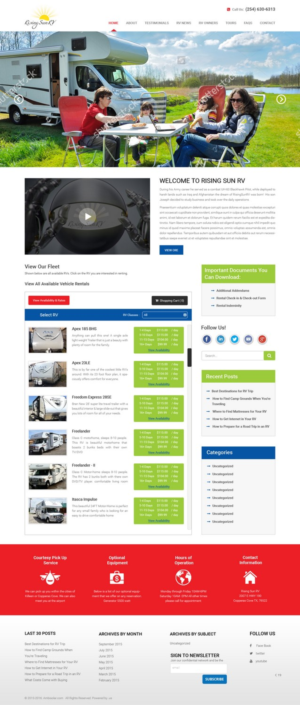 Wordpress Design by pb for Risingsunrv | Design: #11214959