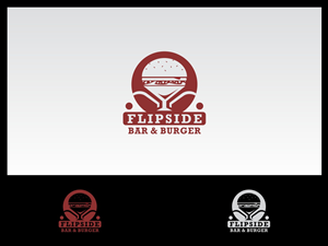 Flipside Bar & Burger  | Diseño de Logo por denuj