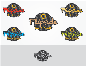 Flipside Bar & Burger  | Diseño de Logo por jaime.sp