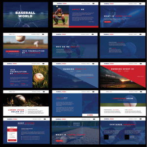 Baseball Themed Power Point Template