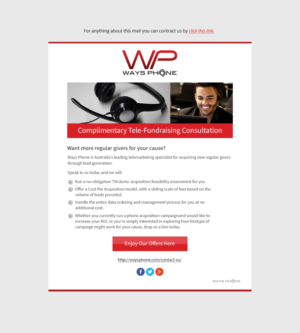 E-Mail Marketing-Design von Dabashes Adhikery für WAYS Phone | Design: #11264526