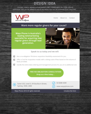E-Mail Marketing-Design von Venkat für WAYS Phone | Design: #11264057