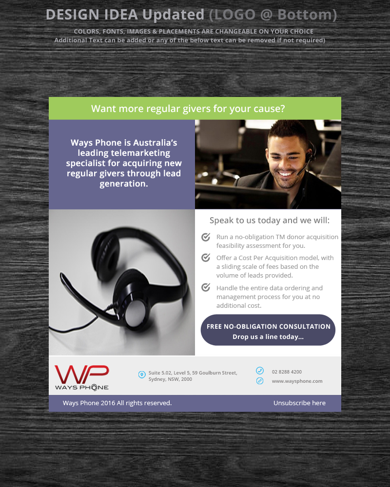 Email Marketing Design by Venkat for WAYS Phone | Design #11265430