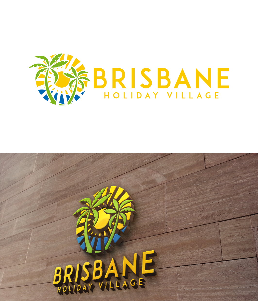 Logo Design by trufya for Brisbane Holiday Village | Design #11322483