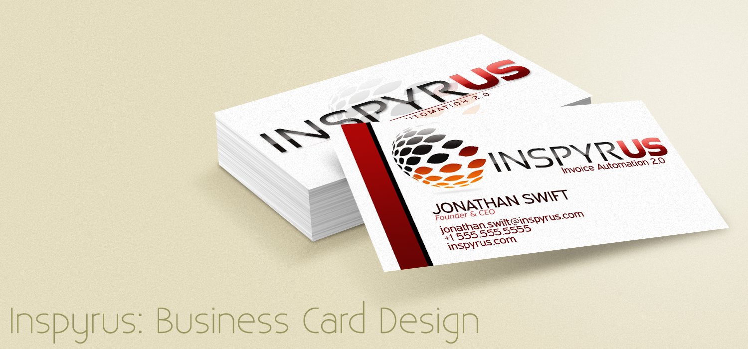 Business Card Design by  Caleb Peters for Inspyrus, Inc. | Design #2296662