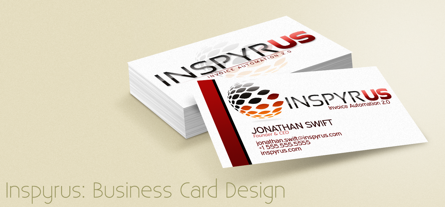 Business Card Design by  Caleb Peters for Inspyrus, Inc. | Design #2300383
