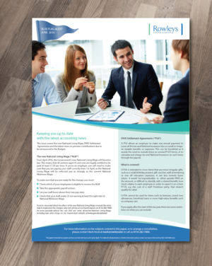 Chartered accountants trying to make boring information more appealing! | Flyer Design by alex989