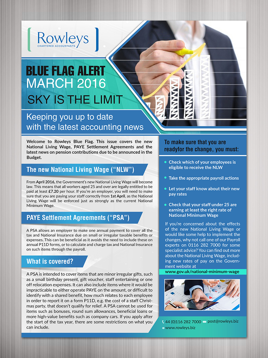 Flyer Design by TSU Creations for The Rowleys Partnership Limited | Design #11211884