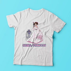 princess leia as a disney princess  | T-Shirt-Design von Tegridy Studio