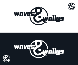 Diseño de Logo por nreimer para Waves and Wallys | Diseño: #11222673