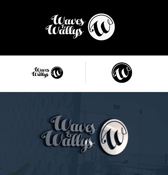 Diseño de Logo por Carlos Alba D. para Waves and Wallys | Diseño #11213605