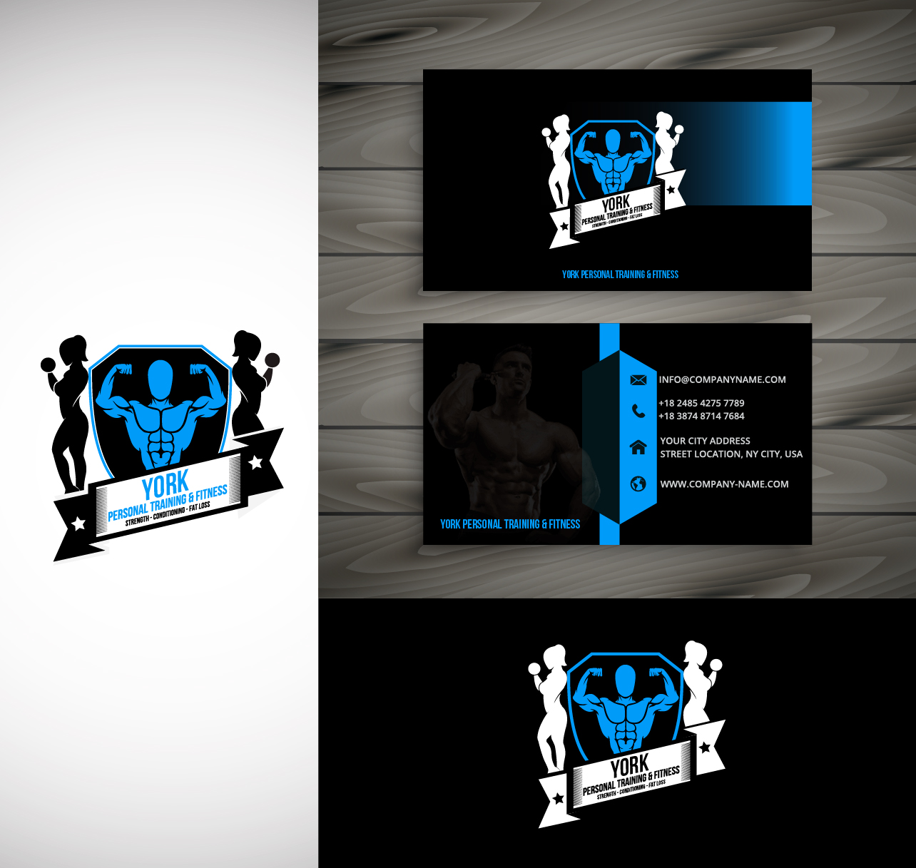 Logo Design by jrb1.Future for York Personal Training & Fitness | Design #11254907