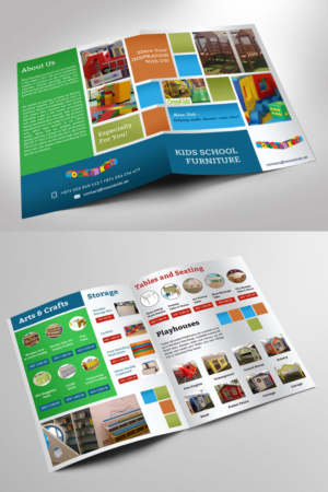 Kids school furniture | Design de Brochure par SAI DESIGNS
