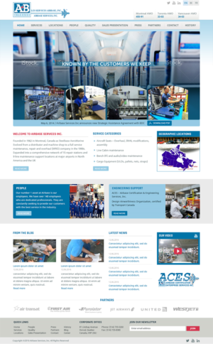 Web Design by RupalTechno for AIRBASE SERVICES INC - CANADA | Design: #11242255