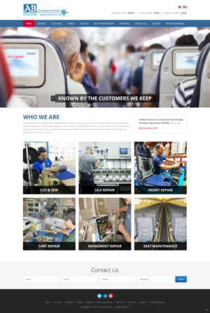 Web Design by pb for AIRBASE SERVICES INC - CANADA | Design: #11242180