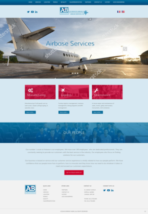 Web Design by pb for AIRBASE SERVICES INC - CANADA | Design: #11246074