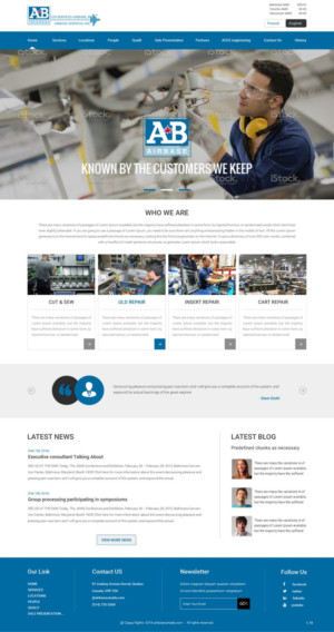 Web Design by pb for AIRBASE SERVICES INC - CANADA | Design: #11246075