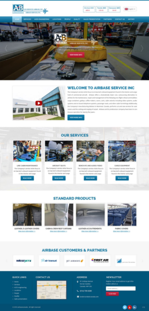 Web Design by pb for AIRBASE SERVICES INC - CANADA | Design: #11246078