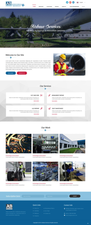 Web Design by pb for AIRBASE SERVICES INC - CANADA | Design: #11250852