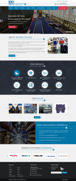 Web Design by Sbss for AIRBASE SERVICES INC - CANADA | Design: #11234749