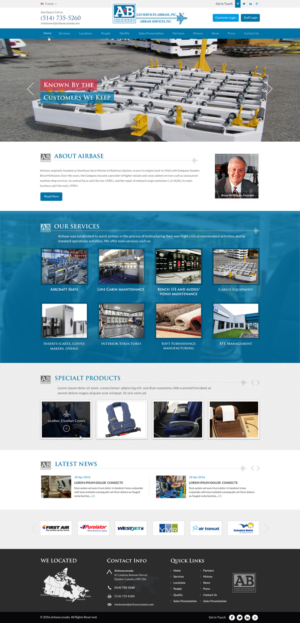 Web Design by Sbss for AIRBASE SERVICES INC - CANADA | Design: #11234750