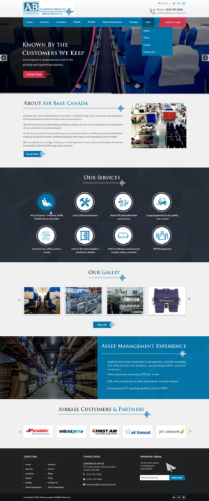 Web Design by Sbss for AIRBASE SERVICES INC - CANADA | Design: #11234751