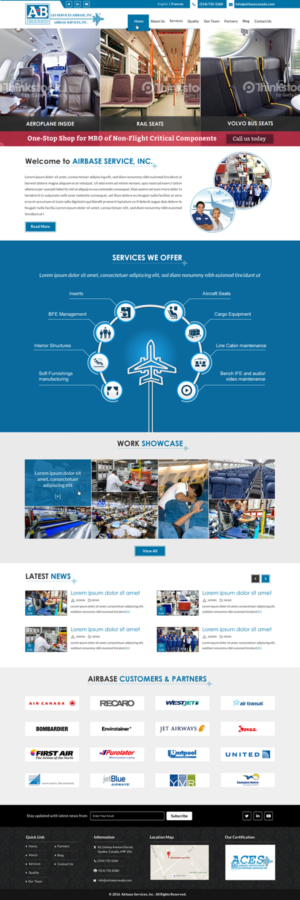 Web Design by Sbss for AIRBASE SERVICES INC - CANADA | Design: #11234756