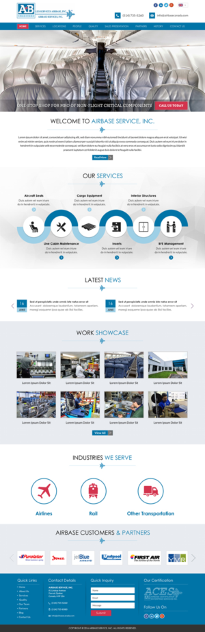 Web Design by Sbss for AIRBASE SERVICES INC - CANADA | Design: #11241827