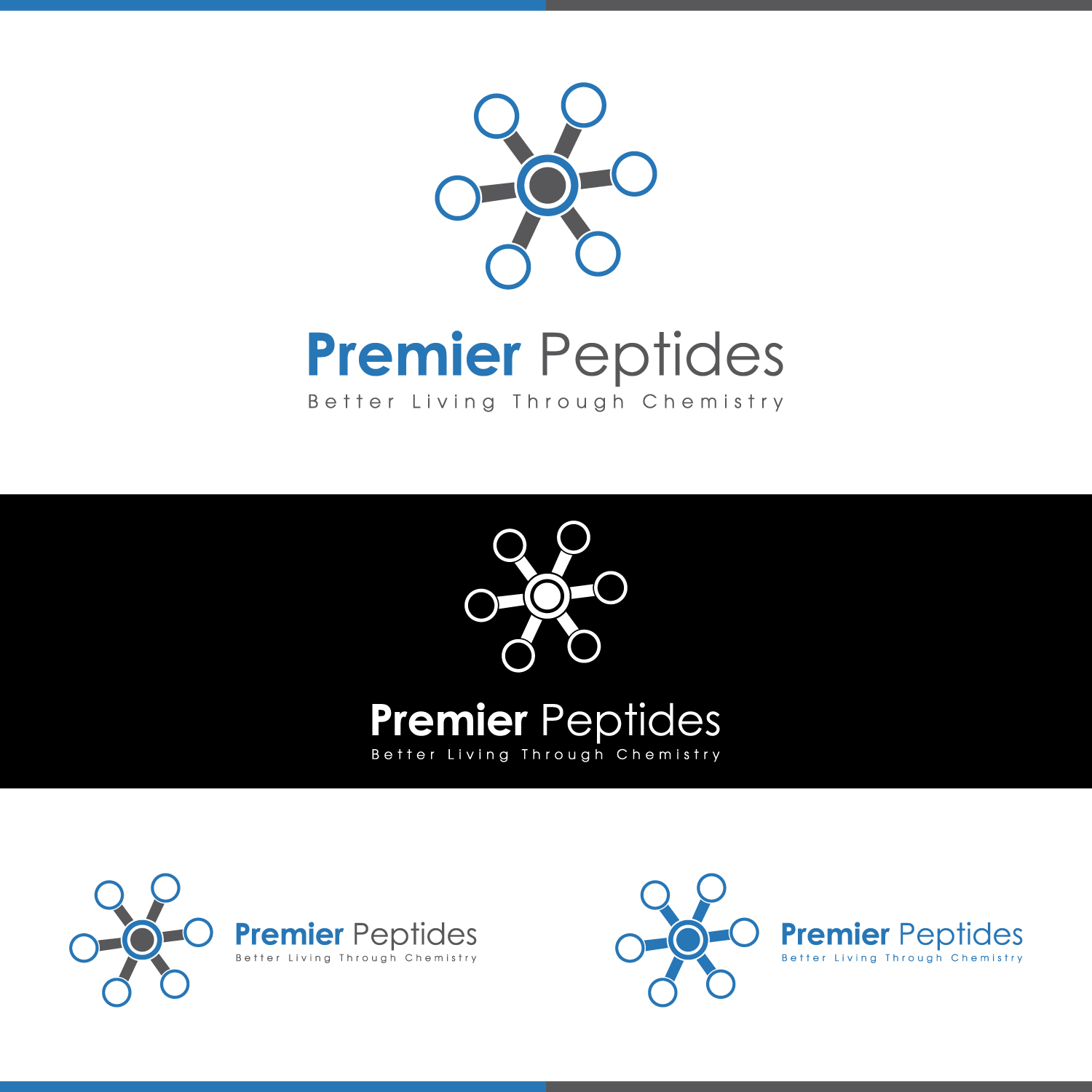 Logo Design by Cut N Cue Media Solutions for Premier Peptides | Design #11261115