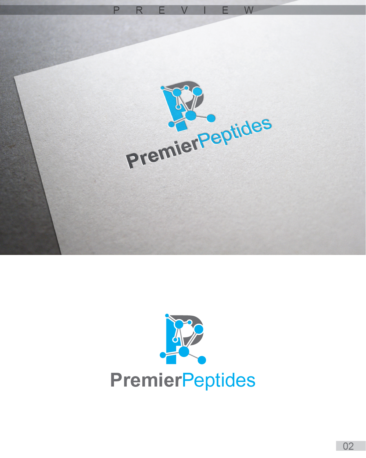 Logo Design by 3Guys for Premier Peptides | Design #11244817