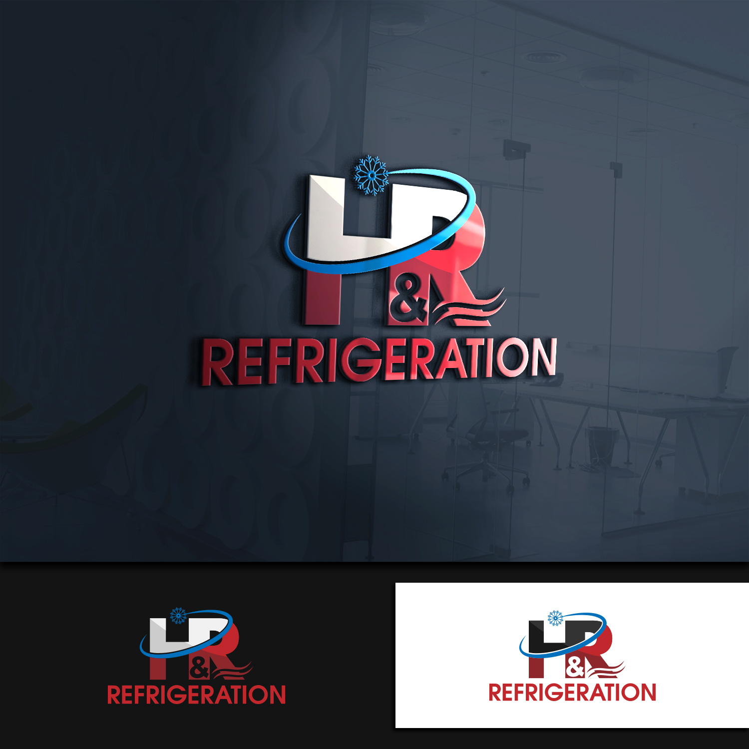 Diseño de Logo por IMD-HUB para H & R REFRIGERATION  | Diseño #13019576