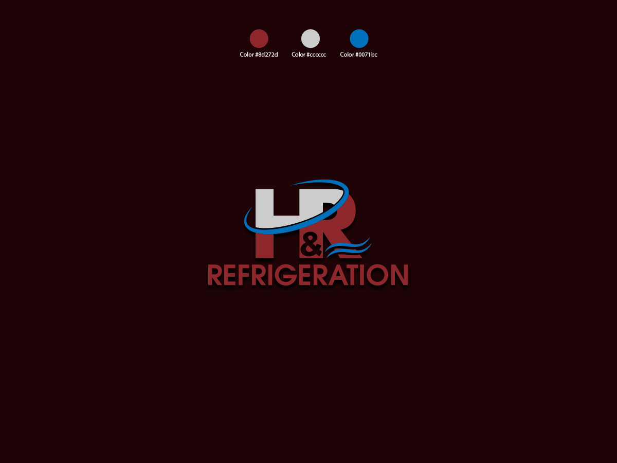 Logo Design by IMD-HUB for H & R REFRIGERATION  | Design #13026304