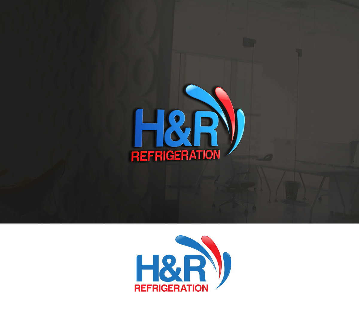 Diseño de Logo por Turn Digital para H & R REFRIGERATION  | Diseño #13015337