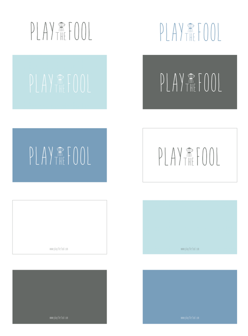 Logo Design by Zeina.i for Play the Fool | Design #11241864