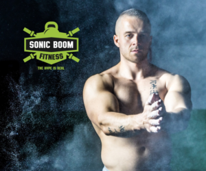 Logo Design by corleonex for SONIC BOOM FITNESS  | Design: #11337594