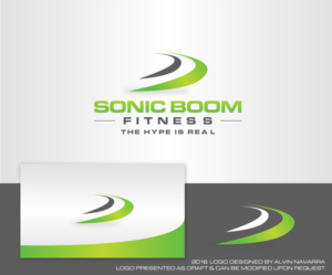 Logo Design by alvinnavarra for SONIC BOOM FITNESS  | Design #11316777