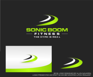 Logo Design by alvinnavarra for SONIC BOOM FITNESS  | Design: #11316788